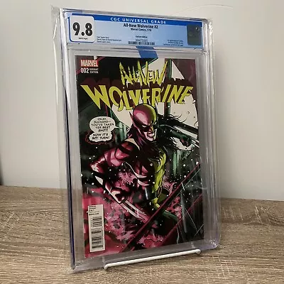 Buy All-New Wolverine #2 (CGC 9.8) 1st Honey Badger (Gabby Kinney) 1:25 David Lopez • 776.60£