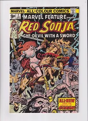 Buy Marvel Feature (1975) #   2 UK Price (4.5-VG+) (1464065) Red Sonja 1975 • 10.35£