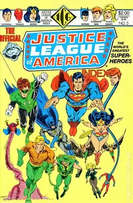 Buy Official Justice League Of America Index #5 FN 1986 Stock Image • 2.10£
