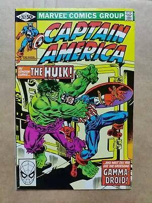 Buy Captain America 257 VG+ Falcon  Incredible Hulk Gamma Droid Marvel  1981 • 3.11£