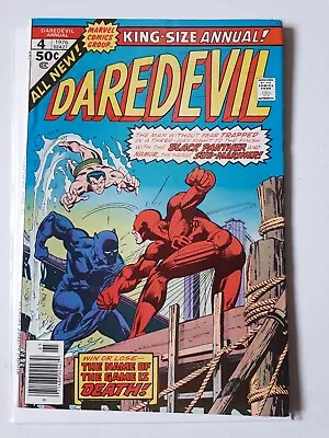 Buy DAREDEVIL KING SIZE ANNUAL 4 1976 Marvel Comics  VFN+ NAMOR BLACK PANTHER • 29.99£
