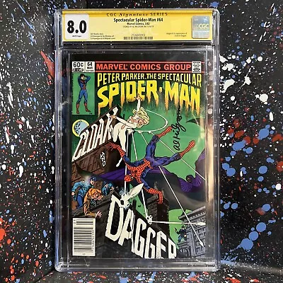 Buy Spectacular Spider-Man #64 (Mar 1982, Marvel) Signed AL MILGROM - CGC SS 8.0 • 128.14£