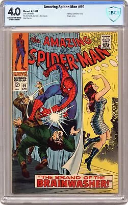 Buy Amazing Spider-Man #59 CBCS 4.0 1968 23-0AF5128-007 • 89.31£