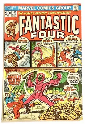 Buy Fantastic Four #140 1973 8.5 VF+ 🔑 Origin Annihilus • 13.96£