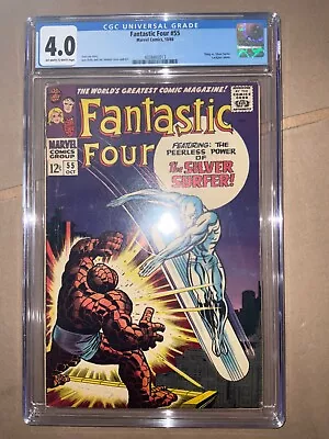 Buy The Fantastic Four #55 CGC 4.0 Thing Vs. Silver Surfer • 77.02£