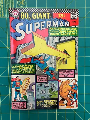 Buy Superman #187 - Jun 1966 - Vol.1 - 80 Page Giant - DC - Silver Age - 5.0 VG/FN • 15.53£