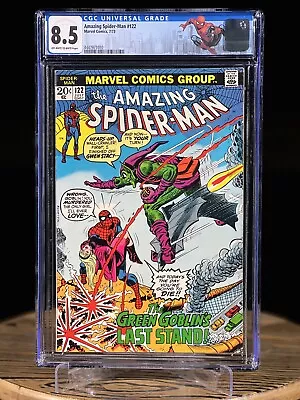 Buy AMAZING SPIDER-MAN #122 July 1973 CGC 8.5 Death Of Green Goblin • 330.83£