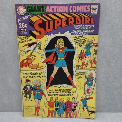 Buy Vtg DC National Comics, Giant Action Comics  Supergirl, No. 373, Mar-Apr. 1969 • 15.52£