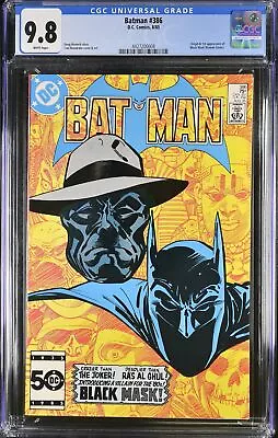 Buy Batman #386 CGC NM/M 9.8 White Pages 1st Black Mask! Tom Mandrake Cover Art! • 201.14£