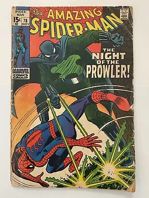 Buy Amazing Spider-Man #78 1st Appearance Prowler! Marvel 1969 Low Grade • 38.83£