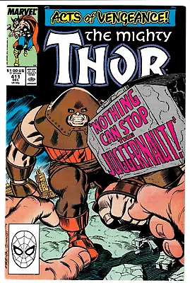 Buy Thor #411  Dec 1989 NM- 9.2 Marvel Comics 1st Cameo New Warriors Night Thrasher • 44.06£