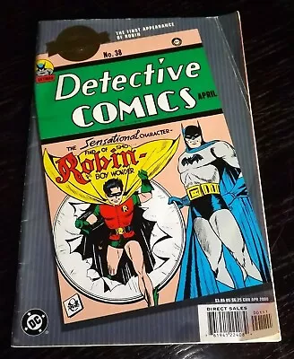 Buy Dc Comics Millenium Editions Detective Comics #38 1st Appearance Of Robin 2000 • 5£