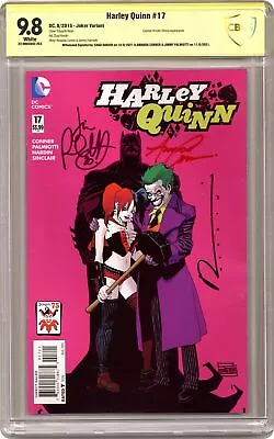 Buy Harley Quinn #17B Risso Variant CBCS 9.8 SS Hardin/Conner/Palmiotti 2015 • 89.31£