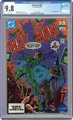 Buy Batman #362 CGC 9.8 1983 4441015007 • 139.79£