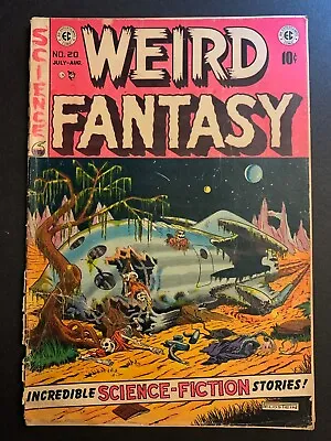 Buy Weird Fantasy 20 FR-GD (cvr Detached) -- Frazetta, Feldstein, Bradbury EC 1953 • 139.01£