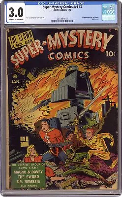 Buy Super Mystery Comics Vol. 3 #3 CGC 3.0 1943 3977564015 • 823.21£