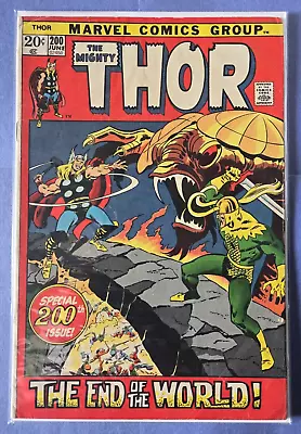 Buy Marvel Comics - The Mighty Thor -  Beware! If This Be..ragnarok  - #200 Jun 1972 • 30.88£