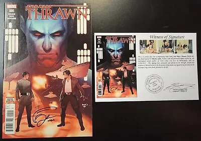 Buy Star Wars: Thrawn (2018) #5 SIGNED Timothy Zahn Notarized Witness Of Signature • 34.95£
