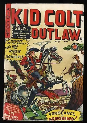Buy Kid Colt Outlaw #9 GD/VG 3.0 The Man From Nowhere! Joe Maneely Cover! Marvel • 53.68£