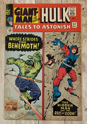 Buy Tales To Astonish #67 Marvel Comics 1965 - Silver Age - Wasp And Hulk • 19.42£