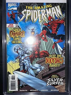 Buy Amazing Spider-Man #430 VFNM 1st Carnage Cosmic Silver Surfer Thunderbolts • 38.82£