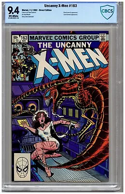 Buy Uncanny X-Men  # 163   CBCS   9.4   NM  Off Wht/wht Pgs  11/82  Brood Cover & Ap • 77.80£
