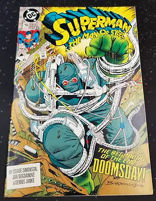 Buy Superman The Man Of Steel #18 DC 1992 1st App. Doomsday Raw • 37.28£