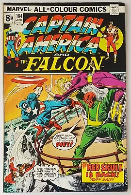 Buy Captain America #184, Marvel Comics 1975, Red Skull & The Falcon App, Low Grade • 2.75£