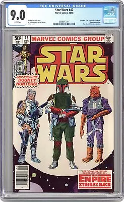 Buy Star Wars #42N Newsstand Variant CGC 9.0 1980 3999547007 1st Comic Boba Fett • 252.40£