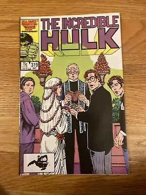 Buy Marvel Comic The Incredible Hulk #319 1986 Bruce Banner + Betty Ross Marriage B3 • 3.88£