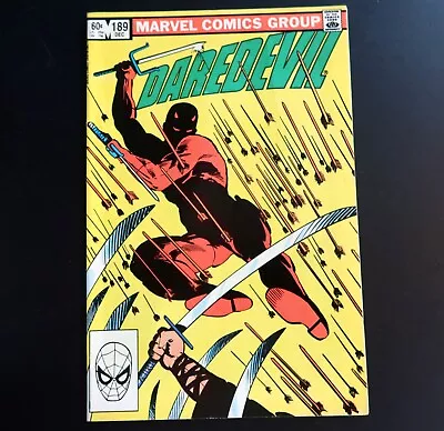 Buy Daredevil Vol 1 #189 Dec 1982 Key. Marvel Comic FRANK MILLER ART. • 5.25£