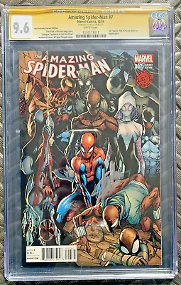 Buy Amazing Spider-Man #7 Vol #3  Decomixado Variant Stan Lee SS CGC 1316131011 • 695£