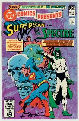 Buy DC Comic Presents 29 SIGNED Jim Starlin Alex Saviuk Superman Spectre Skull Cover • 38.82£