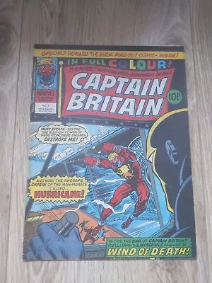 Buy Captain Britain # 7 November 24th  1976 • 8£