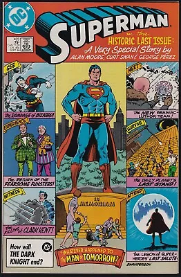 Buy DC Comics SUPERMAN #423 Final Issue Of Series Alan Moore, George Perez VF! • 10.10£