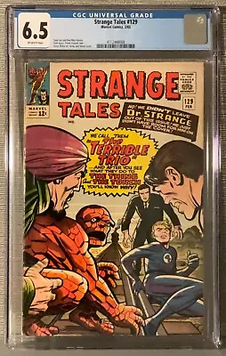 Buy Strange Tales #129 CGC 6.5 FN+ 1965 Marvel Comics; Thing; Human Torch • 84.65£