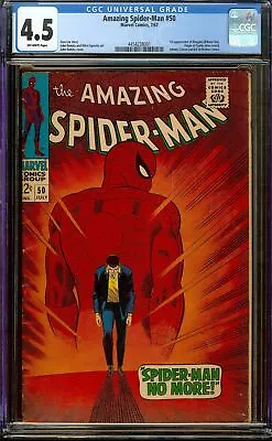 Buy Amazing Spider-Man #50 CGC 4.5 OW Marvel Comics 1967 - 1st Kingpin (Wilson Fisk) • 525.76£