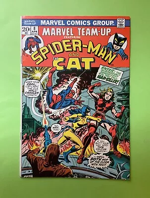 Buy Marvel Team-Up #8 | April 1973 | Spider-Man | The Cat | 1st App. Man-Killer • 24£