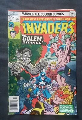 Buy Vintage Marvel All-Colour Comics The Invaders No. 13 February 1977 FN- (6.0) • 3.50£