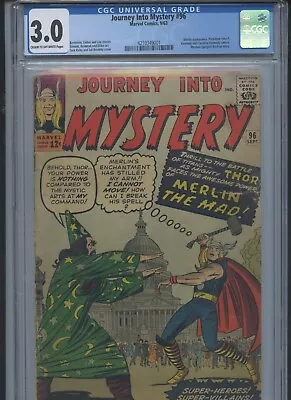 Buy Journey Into Mystery #96 1963 CGC 3.0 • 62.13£