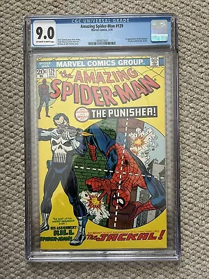 Buy Amazing Spider-Man 129 - CGC 9.0 NM - Marvel Bronze Age Key 1st App Punisher • 2,500£