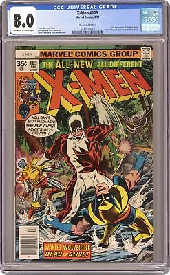 Buy Uncanny X-Men #109 CGC 8.0 Newsstand 1978 4127418010 • 159.20£