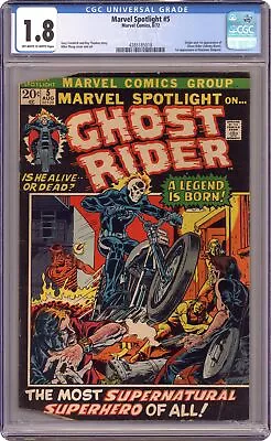 Buy Marvel Spotlight #5 CGC 1.8 1972 4385185018 1st App. And Origin Ghost Rider • 547.51£