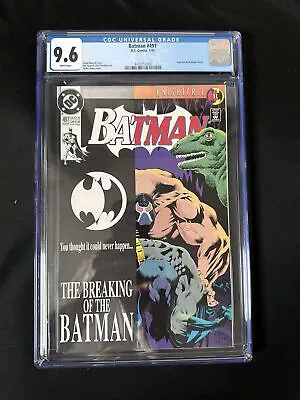 Buy DC COMICS - Batman # 497 - CGC 9.6 - Bane Breaks Batman's Back - 1ST PRINT • 75£