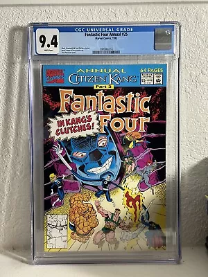 Buy Fantastic Four Annual #25 CGC 9.4 (1992, Marvel) Kang, 1st Anachronauts Cameo • 31.06£