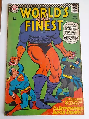 Buy World's Finest #158 June 1966 VGC 3.5  The Invulnerable Super-Enemy  • 6.99£