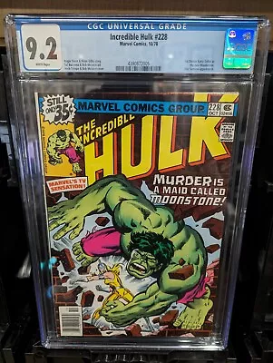 Buy Incredible Hulk #228 1978 Marvel Comics CGC 9.2 NM- 10662 • 54.16£
