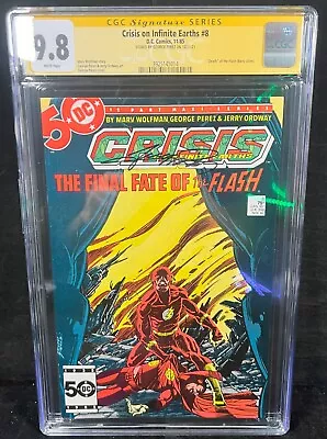 Buy DC COMICS CRISIS On Infinite Earths #8 1985 DC CGC 9.8 SS Signed By Perez 10/21 • 310.64£