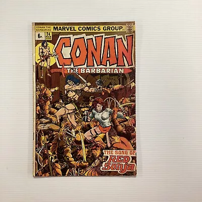 Buy Conan The Barbarian #24 1972 VG- 1st Full Appearance Of Red Sonja Pence Copy • 48£