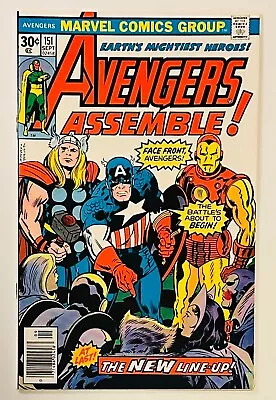Buy The Avengers #151 ~ 1976 Marvel Comics~ Avengers Assemble • 15.53£